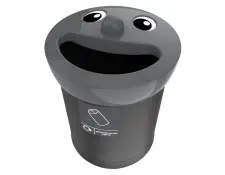 Aluminium smiley afvalbak