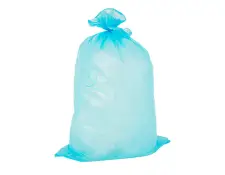 Blauwe afvalzakken