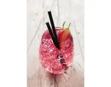 Zwarte Cocktail rietjes