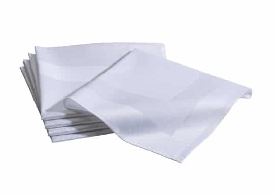 Servetten Damast wit