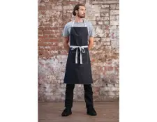 Schort denim zwart B981