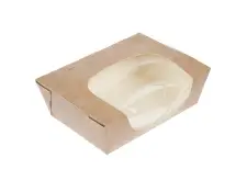 Saladebak met acetaat venster