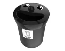 General waste smiley afvalbak