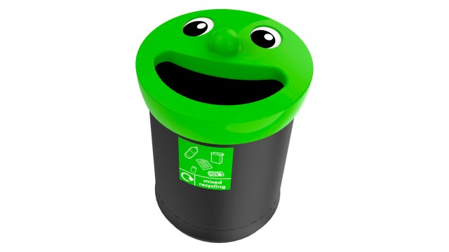 Mix recycling smiley afvalbak