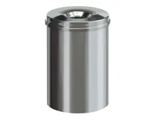 Vlamdovende papierbak RVS