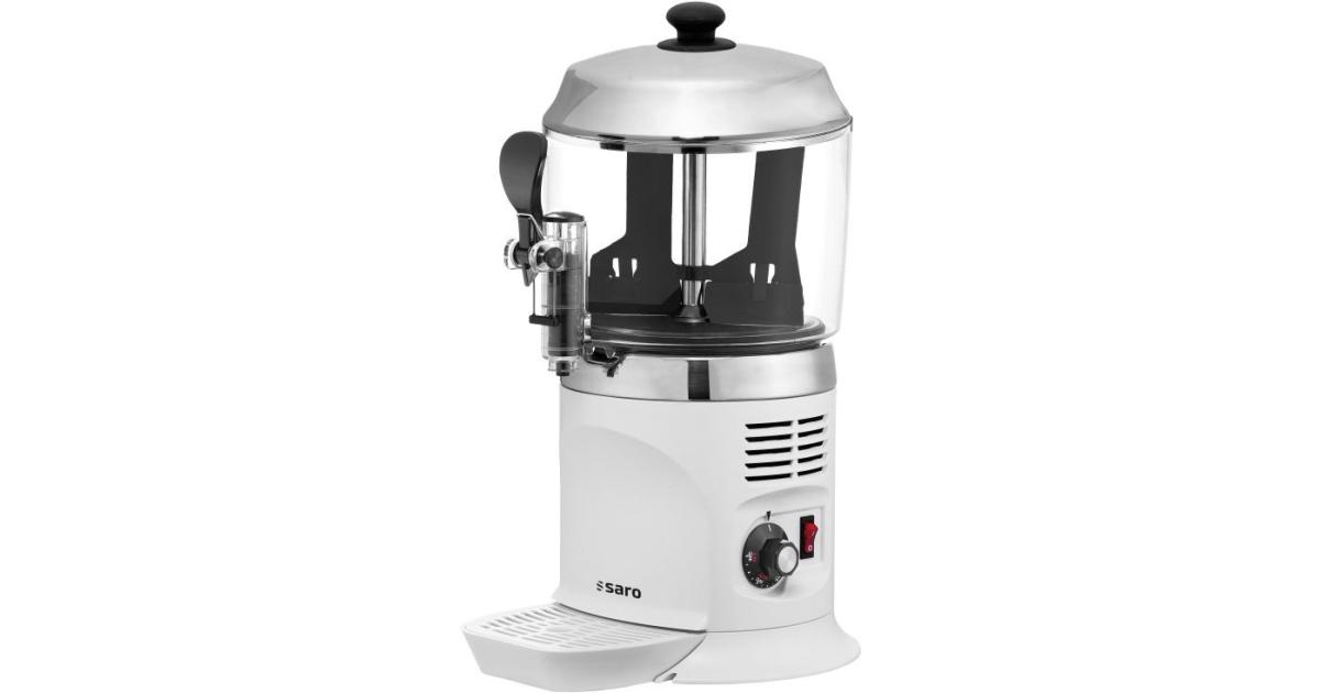Saro Chocolatière Nina 5L - 1100W - Agitateur Intégré - Robinet Anti-Gouttes - Noir